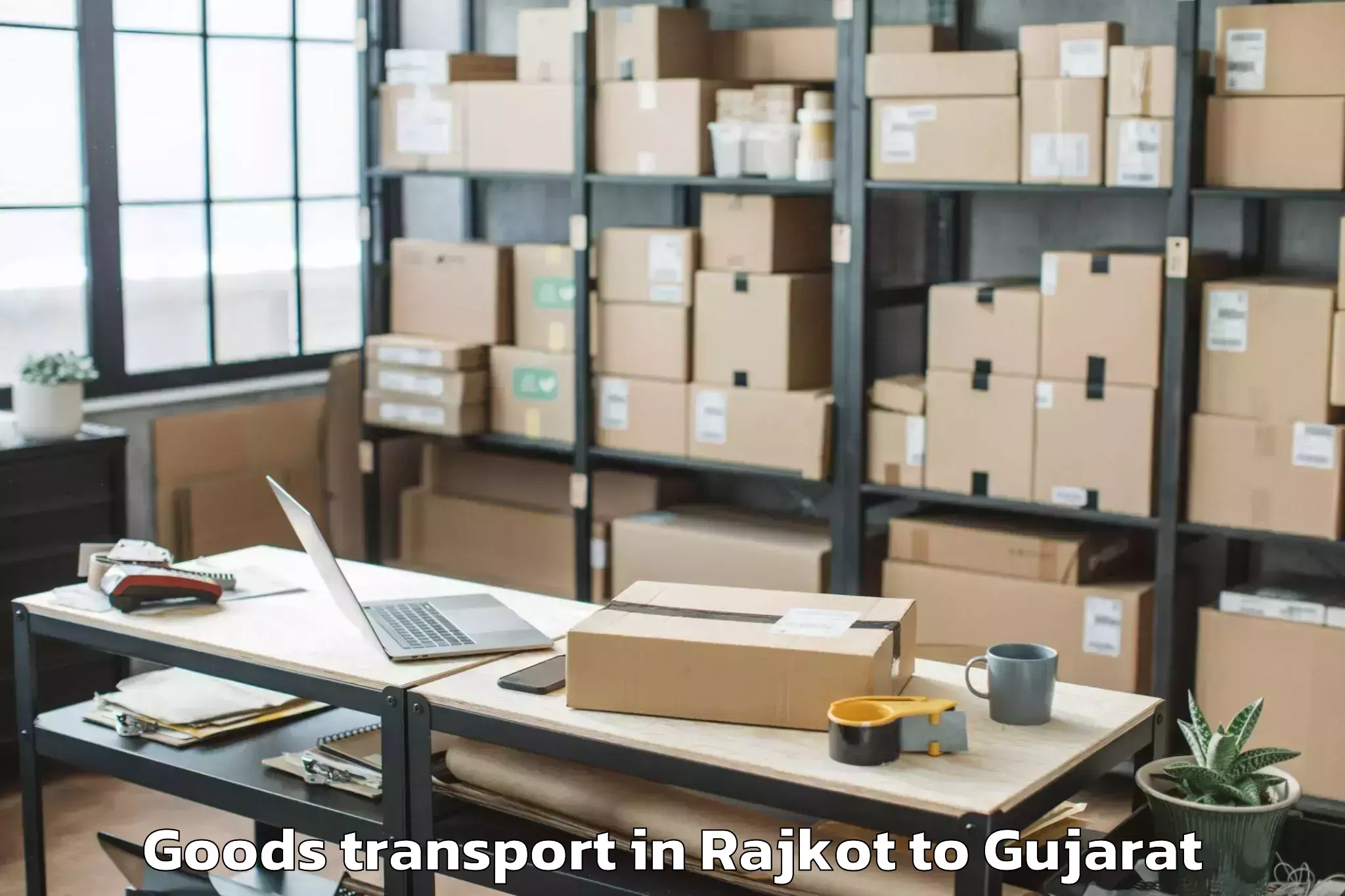 Hassle-Free Rajkot to Shri Govind Guru University Go Goods Transport